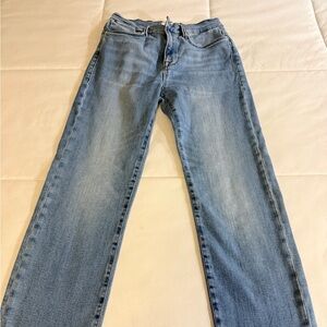 Frame Denim Women's Sky Blue Straight Leg Jeans